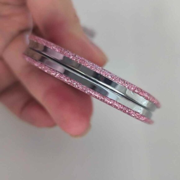 Coach Compact Heart Mirror Pink Glitter - Picture 7 of 17